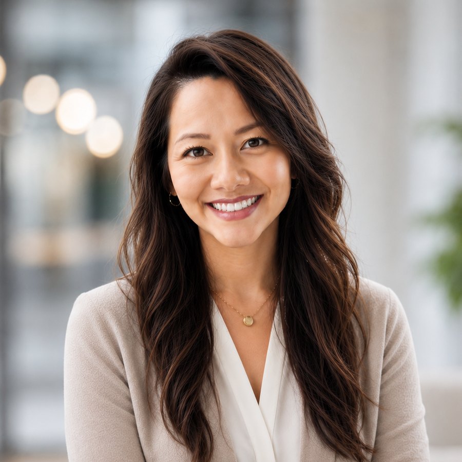 Joann, a Licensed Marriage and Family Therapist, smiling warmly